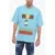 DSQUARED2 Skater Fit T-Shirt With Graphic Print Light Blue