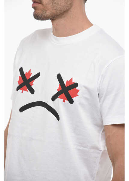 Tricouri DSQUARED2 Cool Fit T-Shirt With Graphic Print White Barbati (BM 14793907) 3