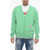 DSQUARED2 Cashmere Blend Cardigan With Distressed Detail Green