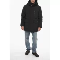 Geci de iarna Woolrich pentru Barbati - Geci de iarna Woolrich Cotton And Nylon Cleveland Down Jacketwith Hidden Closure Black Barbati (BM 14794027) - B-mall.ro