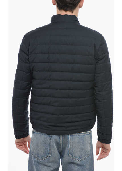 Geci de iarna Woolrich Quilted Luxe Lightweight Down Jacket With Zip Closure Blue Barbati (BM 14794033) 2