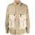 DSQUARED2 Denim Utility Jacket With Quilted Lining Beige