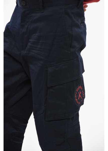 Pantaloni casual DSQUARED2 Cargo Drawstringed Pants Blue Barbati (BM 14794129) 2