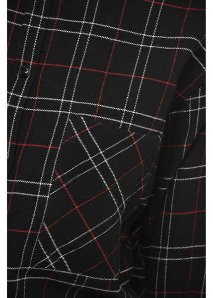 Camasi casual Woolrich Tartan Flannel Shirt Black Femei (BM 14794249) 3