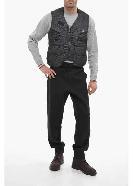 Jachete Woolrich Checked Tsunooga Vest With Breast Pocket Black Barbati (BM 14794264) 3