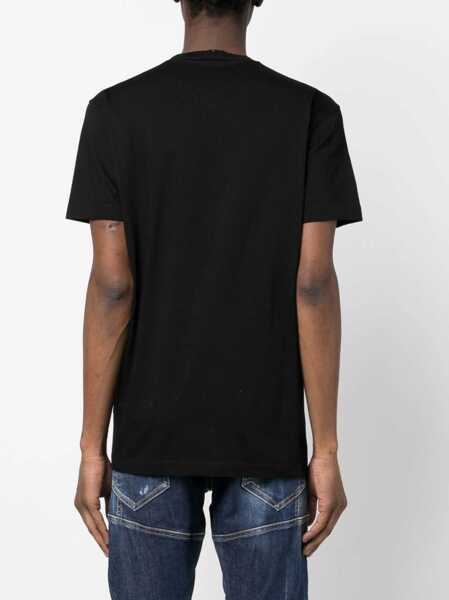 Tricouri DSQUARED2 Cool Fit T-Shirt With Logo Print Black Barbati (BM 14794312) 4