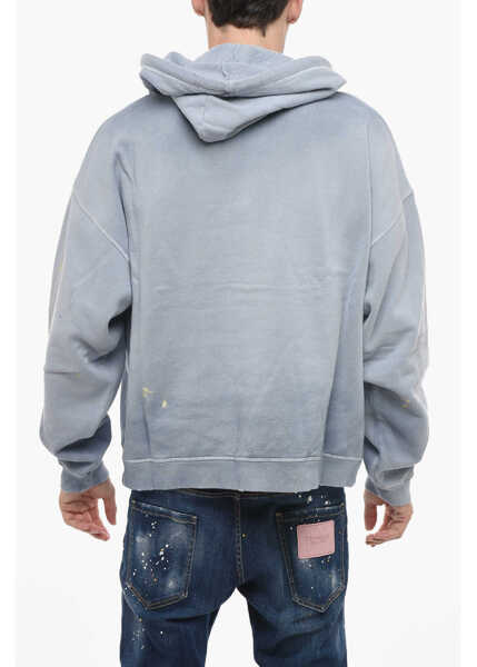 Bluze de trening DSQUARED2 Hoodie Sweatshirt With Paint Splitter Pattern Light Blue Barbati (BM 14794324) 2
