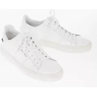 Sneakers Woolrich Solid Color Leather All Around Low Top Sneakers