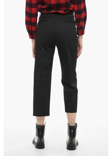 Pantaloni casual Woolrich Straight Fit Military Chino Black Femei (BM 14794459) 2