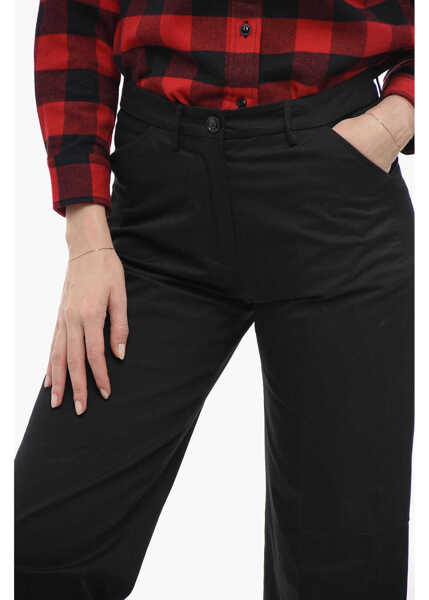 Pantaloni casual Woolrich Straight Fit Military Chino Black Femei (BM 14794459) 3