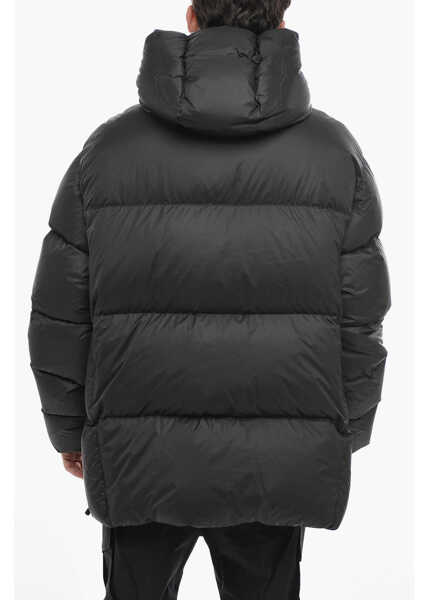 Geci de iarna DSQUARED2 Oversized Down Jacket With Flap Pockets Black Barbati (BM 14794483) 2