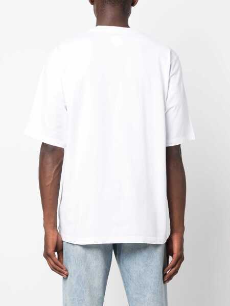 Tricouri DSQUARED2 Skater Fit T-Shirt With Graphic Print White Barbati (BM 14794501) 4