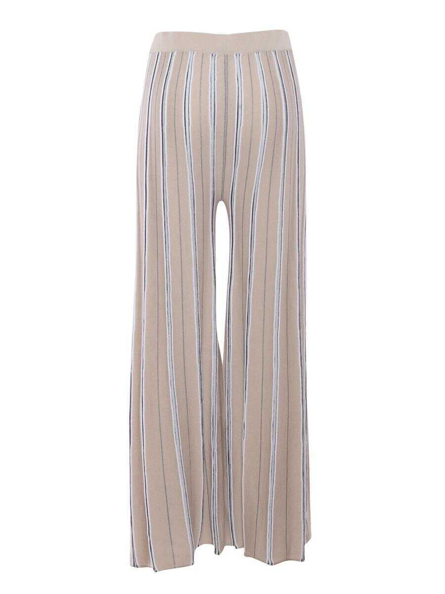 Pantaloni casual Kangra Kangra Cashmere Pants Beige Femei (BM 14796223) 2