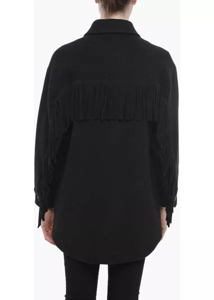 Paltoane Woolrich Wool Alaskan Coat With Collar Black Femei (BM 14798863) 2