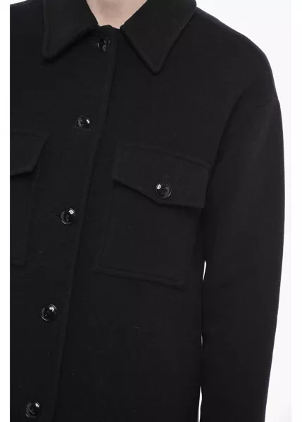 Paltoane Woolrich Wool Alaskan Coat With Collar Black Femei (BM 14798863) 3