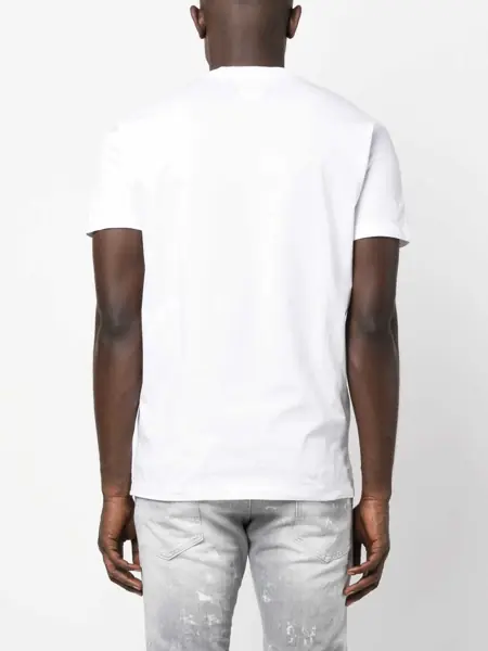 Tricouri DSQUARED2 Arcade Games Printed T-Shirt White Barbati (BM 14798938) 4