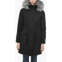 Geci Parka Woolrich Parka Military With Fur Hood