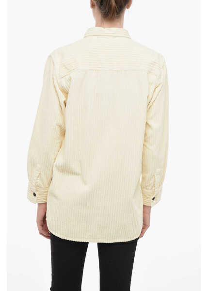 Camasi casual Woolrich Corduroy Saharan Shirt White Femei (BM 14799724) 2