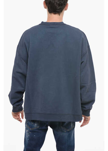 Bluze de trening DSQUARED2 Cool Fit Sweatshirt With Logo Print Blue Barbati (BM 14799763) 2