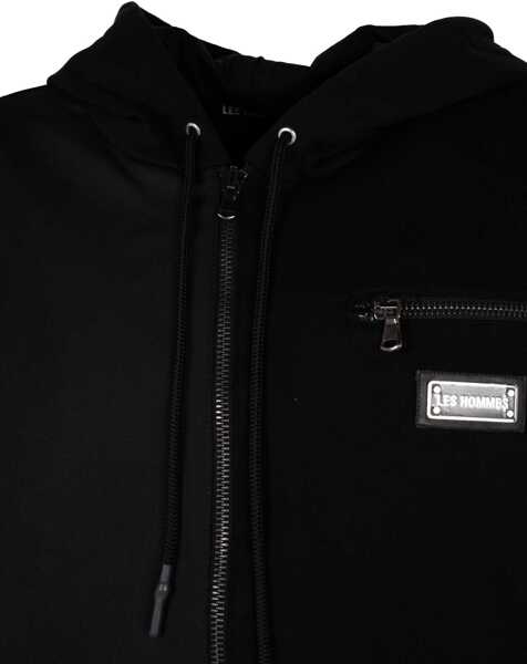 Bluze de trening Les Hommes Zip Hoodie LBH3000700N Czarny Femei (BM 14800534) 3