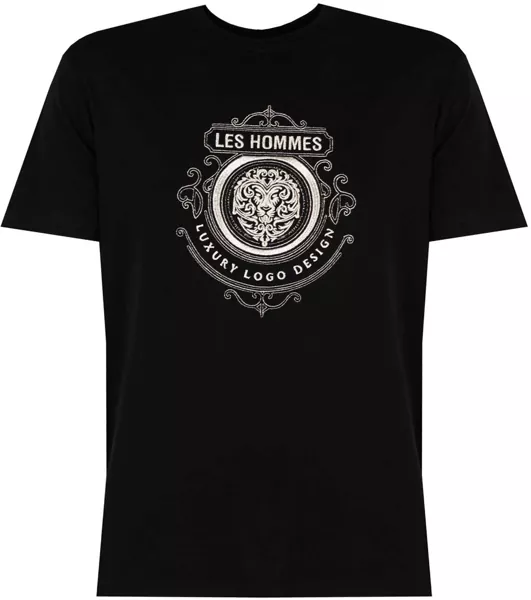 Tricouri Les Hommes Luxury Logo LBT1027700E Czarny Femei (BM 14800591) 2
