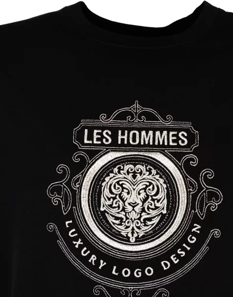 Tricouri Les Hommes Luxury Logo LBT1027700E Czarny Femei (BM 14800591) 3