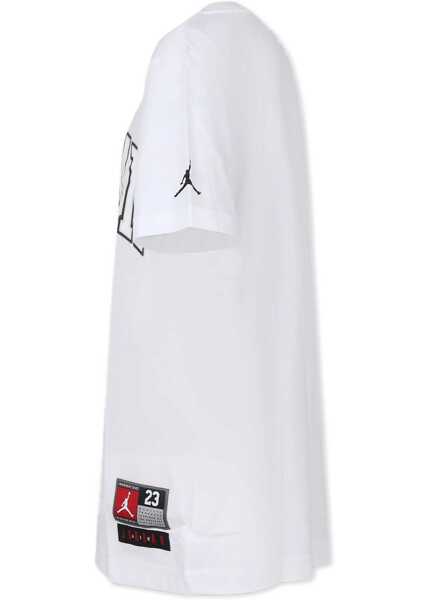 Tricouri Nike Air Jordan 23 Crew-Neck T-Shirt With Maxi Embossed Logo White Baieti (BM 14800720) 3