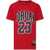 Nike Air Jordan 23 Crew-Neck T-Shirt With Maxi Embossed Logo Red