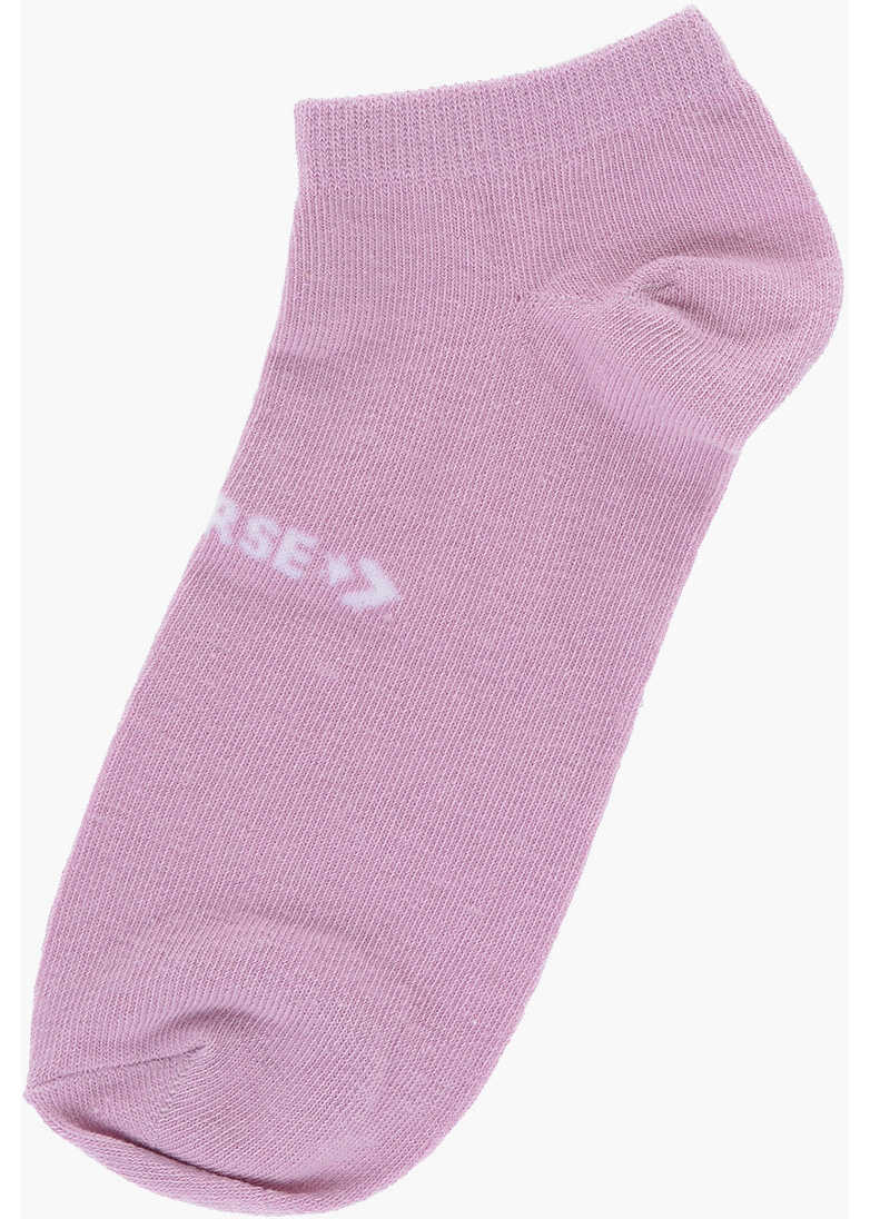 Sosete Converse Set Of 2 Stretch Cotton Socks With Contrasting Logo White Fete (BM 14800753) 3