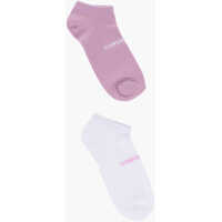 Sosete Set Of 2 Stretch Cotton Socks With Contrasting Logo Fete