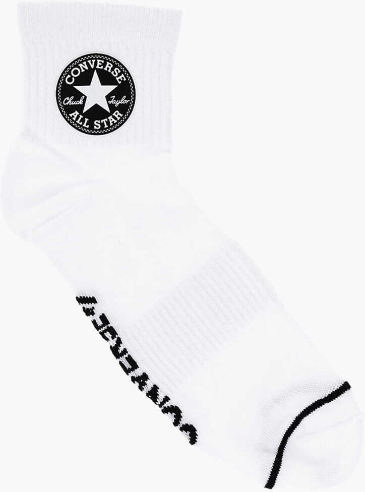 Sosete Converse Two Color Ribbed 2 Pair Socks Black & White Fete (BM 14800756) 4
