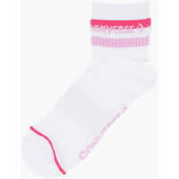 Sosete pentru Fete - Sosete Converse All Star Chuck Taylor Ribbed 2 Pairs Of Socks Set White Fete (BM 14800759) - B-mall.ro