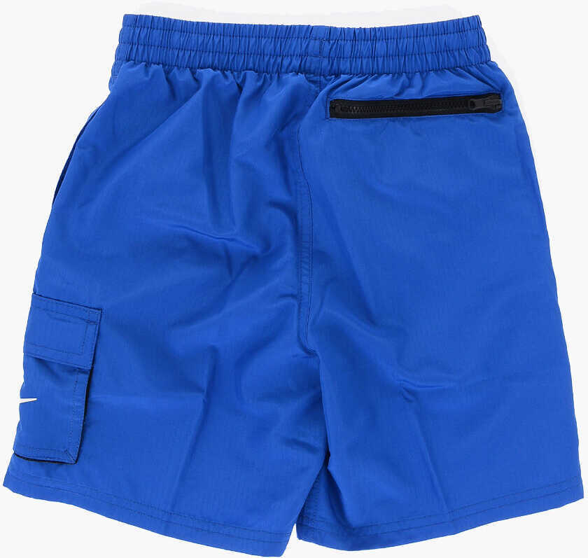 Sorturi de baie Nike Solid Color Swim Shorts With 4 Pockets Blue Baieti (BM 14800771) 3
