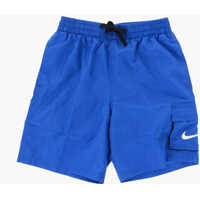 Sorturi de baie Solid Color Swim Shorts With 4 Pockets Baieti