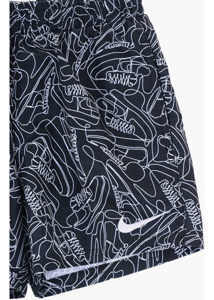 Bermude Nike All-Over Printed 4 Volley Short Swim White Baieti (BM 14800777) 2