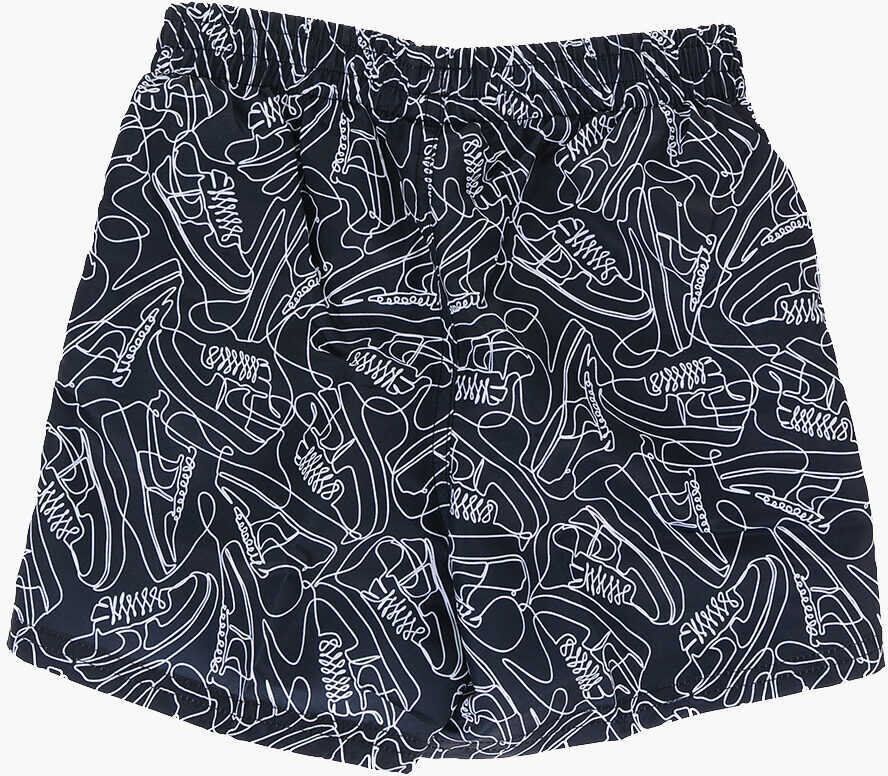Bermude Nike All-Over Printed 4 Volley Short Swim White Baieti (BM 14800777) 3