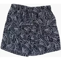 Bermude Nike pentru Baieti - Bermude Nike All-Over Printed 4 Volley Short Swim White Baieti (BM 14800777) - B-mall.ro