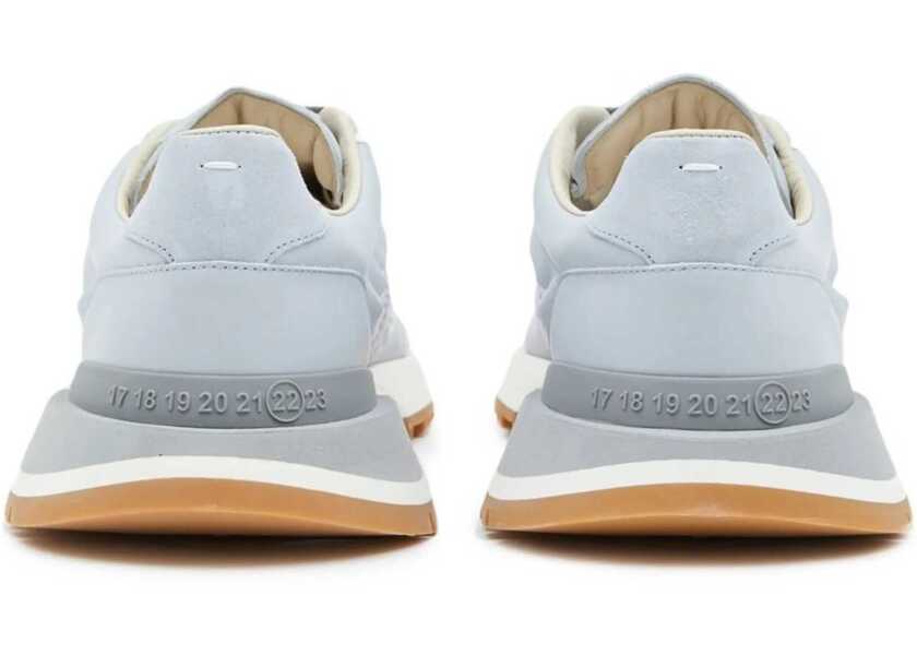 Sneakers Maison Margiela Mm22 Quilted Fabric Sneakers With Rubber Sole Light Blue Femei (BM 14811082) 3