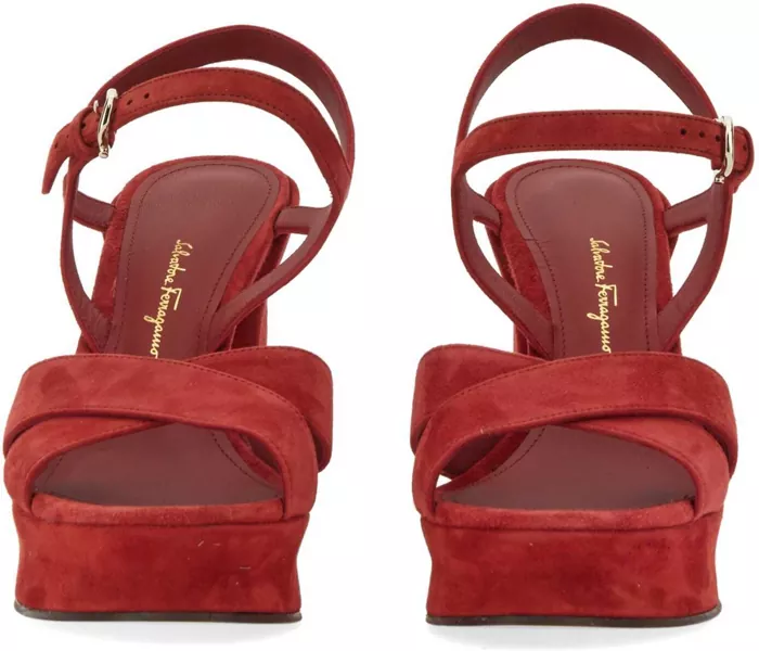 Sandale cu platforma Ferragamo Sandalo Sonya RED Femei (BM 14811162) 2