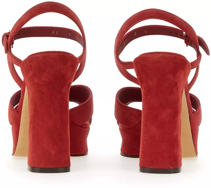 Sandale cu platforma Ferragamo Sandalo Sonya RED Femei (BM 14811162) 3