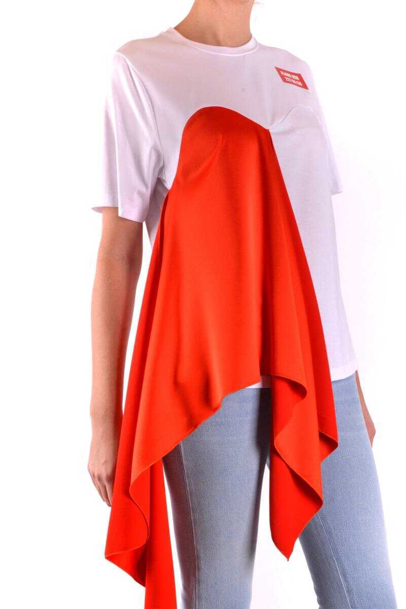 Tricouri MSGM Msgm Tshirt Short Sleeves WHITE Femei (BM 14822788) 2