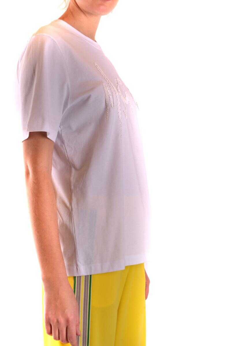 Tricouri MSGM Msgm Tshirt Short Sleeves WHITE Femei (BM 14825212) 2