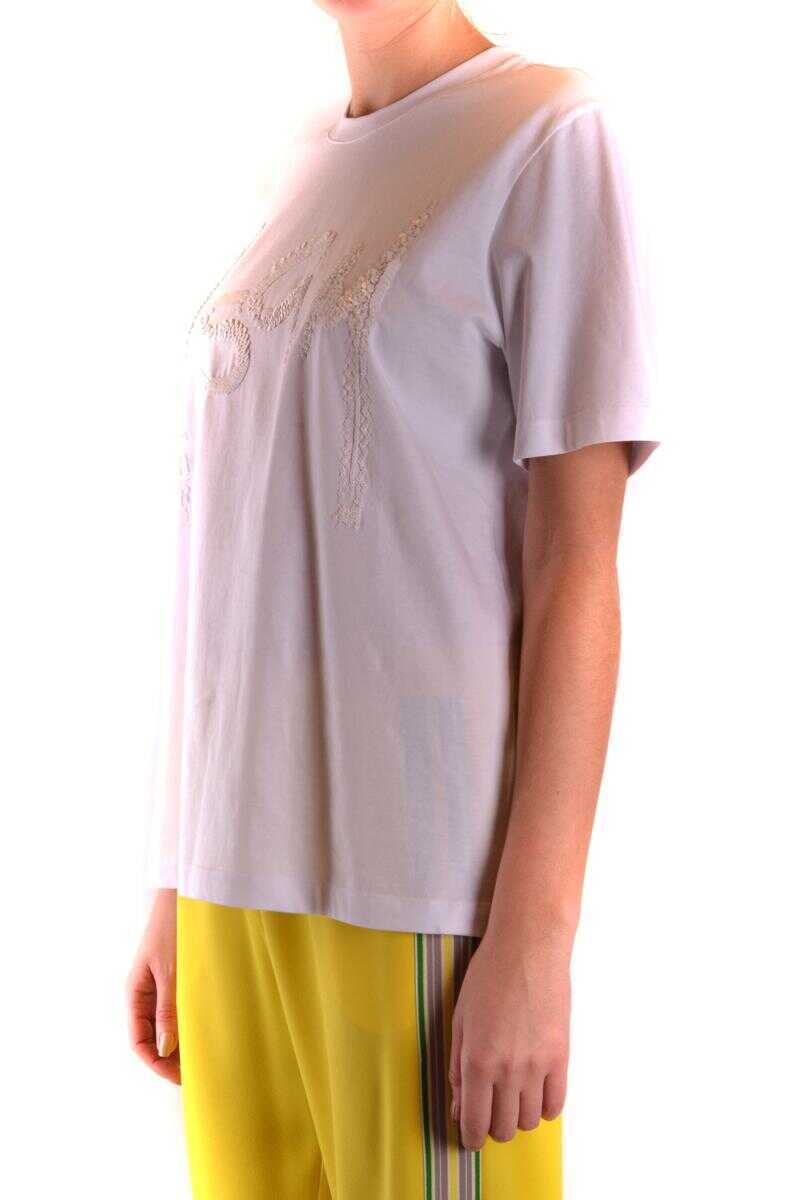 Tricouri MSGM Msgm Tshirt Short Sleeves WHITE Femei (BM 14825212) 3