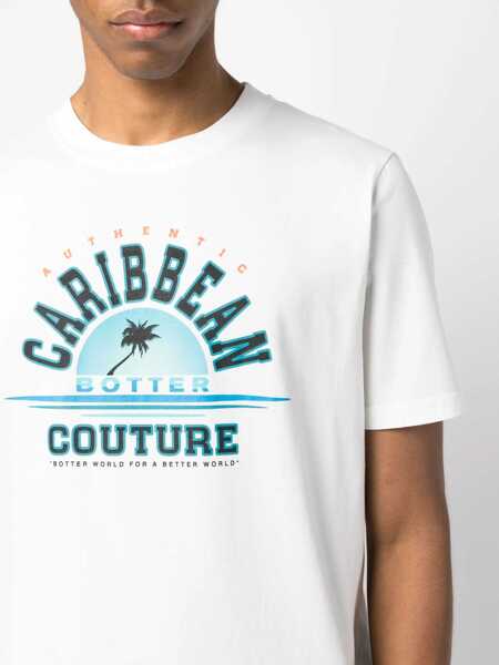 Tricouri BOTTER Botter Printed Organic Cotton T-Shirt WHITE Barbati (BM 14825920) 5