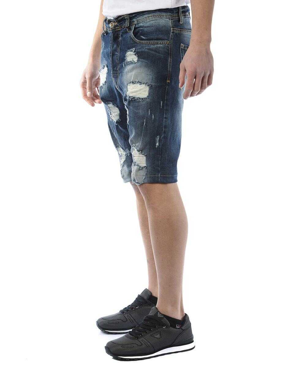 Pantaloni IM C COUTURE IM C Couture Short Navy Barbati (BM 14826370) 3