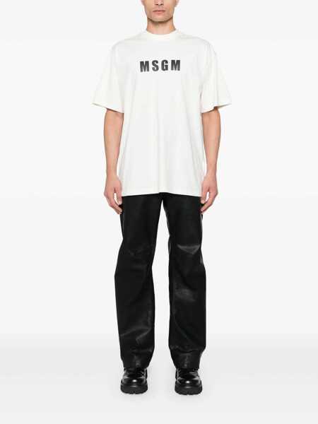 Tricouri MSGM Msgm T-Shirt  WHITE Barbati (BM 14826892) 2