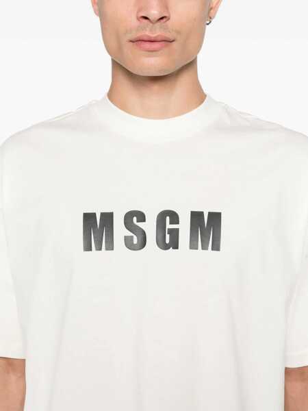 Tricouri MSGM Msgm T-Shirt  WHITE Barbati (BM 14826892) 5