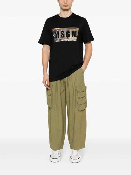 Tricouri MSGM Msgm T-Shirt Camo Black Barbati (BM 14827000) 2