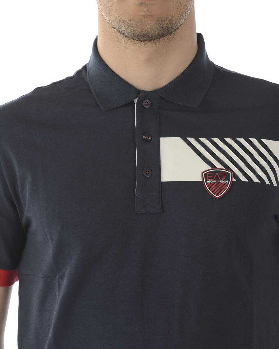 Topuri EA7 Ea7 Emporio Armani Topwear BLUE Barbati (BM 14828317) 3