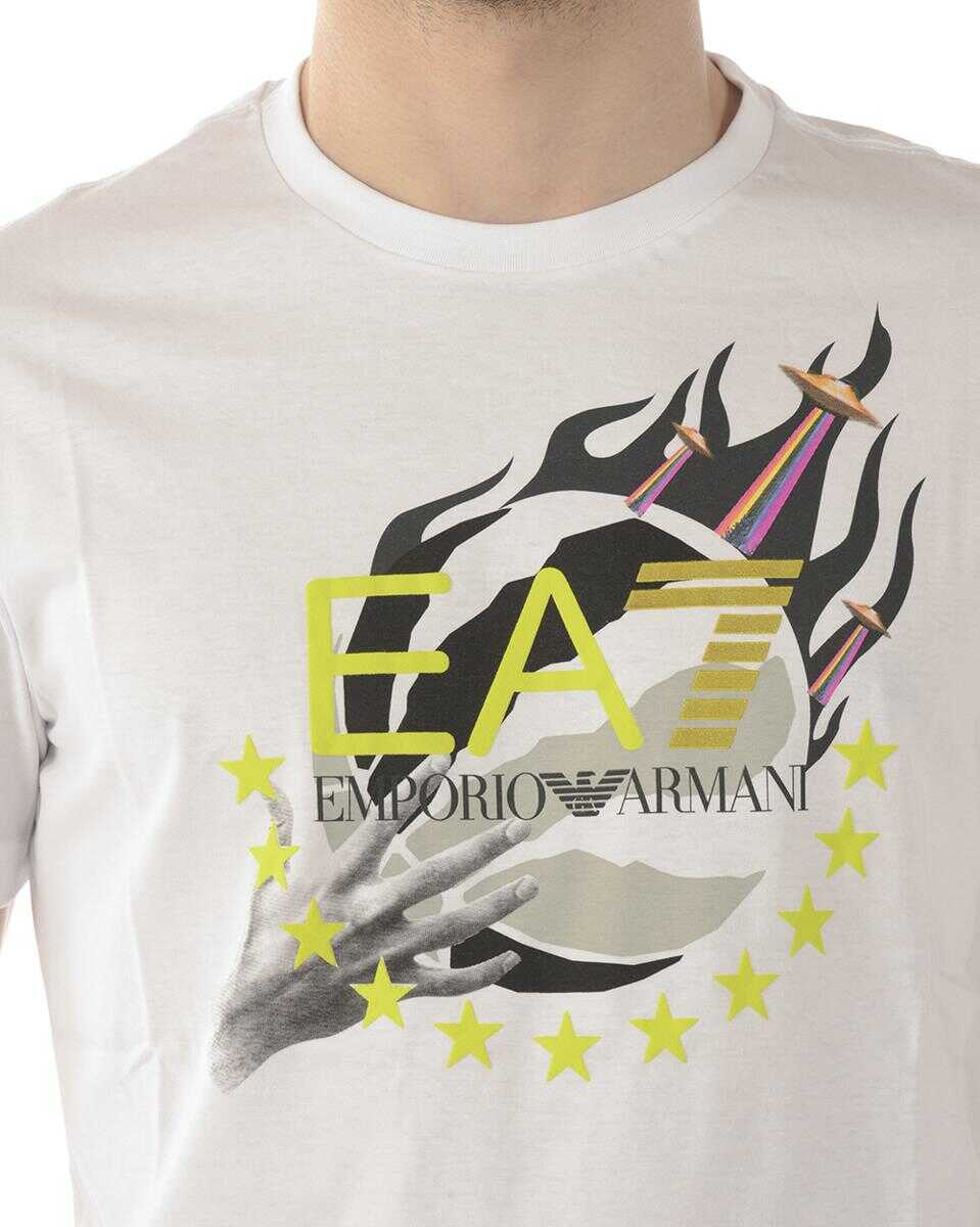 Topuri EA7 Ea7 Emporio Armani Topwear WHITE Barbati (BM 14828365) 3